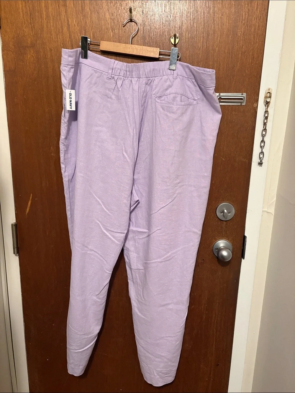 NWT Old Navy Extra High-Waisted Wide-Leg Linen-Blend Taylor Pants - Picture 7 of 8